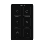 Domus Bathroom Heater Replacement SWITCH Black