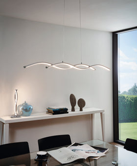 Lasana 2 LED Pendant Light 2Lt or 3Lt 3000k in the room