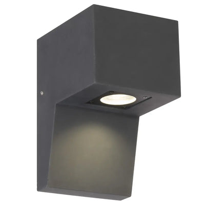 Engar Gypsum Exterior Wall Light — Black