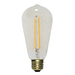E27 St64 2W LED Pilot Filament Globe Non-Dimmable