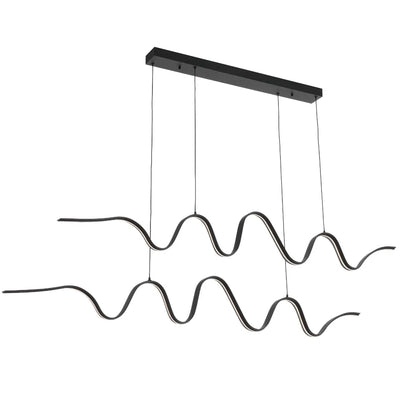 Oselia Linear Pendant Light — Black