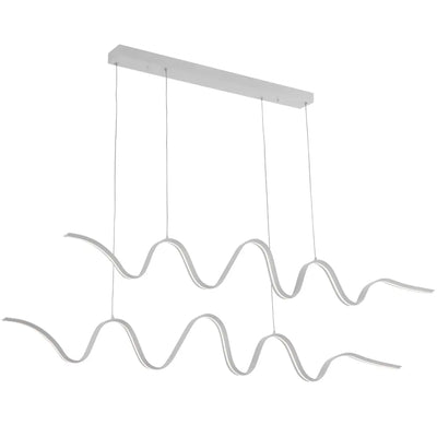 Oselia Linear Pendant Light — White
