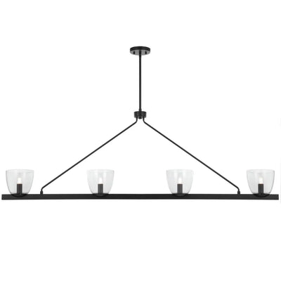 Radam 4 Light Bar Pendant Light — Black