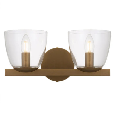 Radam Twin Wall Light — Vintage Brass