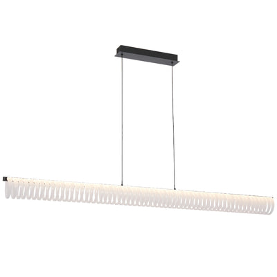 Romay Linear Pendant Light — Black| Opal