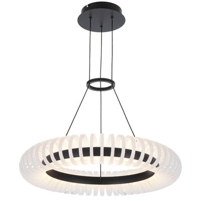 Romay 60Cm Pendant Light Small — Black| Opal