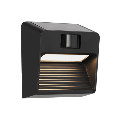 Roth Exterior Solar Wall Light Small — Black