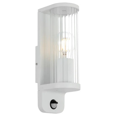 Thirlo Exterior Sensor Wall Light — White