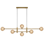 Tyson 6 Pendant Light — Amber Tear