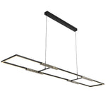 Zafra Rectangular Pendant Light — Black