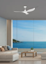 Noosa 52" DC Fans with and without light in the room