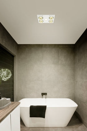 460m³/h Heatflow 3-in-1 Bathroom Heater 4 Light in the room