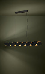 Altagracia LED Pendant Light 44w Black/Gold IN STOCK Typically dispatched within in the room
