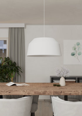 Contrisa Pendant Light Large White, Black, Grey in the room