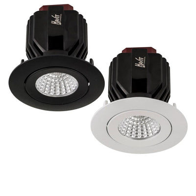 72mm LED Downlight 17w Black, White CCT CRI 90+ HCP-81XX0617 Havit Commercial