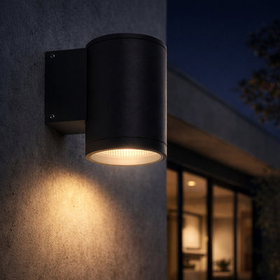 8w Outdoor LED Wall Light in Black or White Havit Commercial -  HCP-21X084