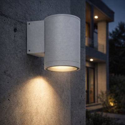 8w Outdoor LED Wall Light in Black or White Havit Commercial -  HCP-21X084