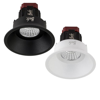90mm LED Downlight 6w Black, White CCT CRI 90+ HCP-81XX0406 Havit Commercial