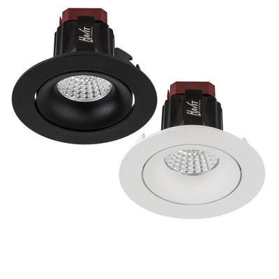 90mm LED Downlight 6w Black, White CCT CRI 90+ HCP-81XX0506 Havit Commercial