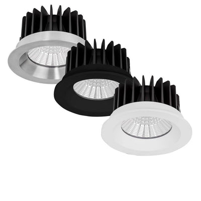 95mm LED Downlight 12w Stainless Steel, Black, White CCT CRI 90+ HCP-81XX2112 Havit Commercial