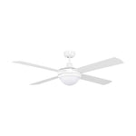 Brilliant White Tempest-II 52'' AC 4-Blade Ceiling Fan with Light