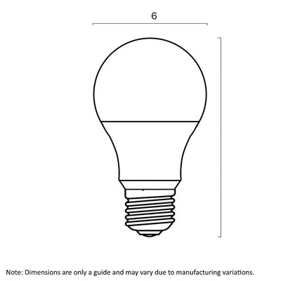 E27 A60 8W 3Cct Globe Non-Dimmable