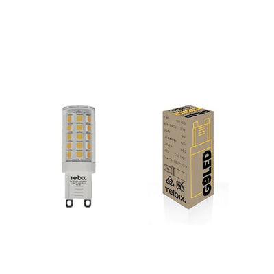 G9 3W LED Globe Clear Non-Dimmable — 3000K