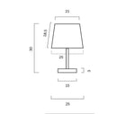 Modern Chrome Table Lamp