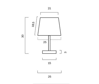 Modern Chrome Table Lamp