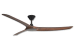 Aqua 3 IP66 DC Ceiling Fan 70 inch Matt Black with Koa Blades