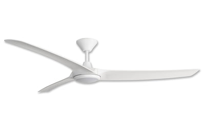 Aqua 3 IP66 DC Ceiling Fan 70 inch White with LED Light