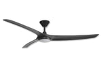 Aqua 3 IP66 DC Ceiling Fan 70 inch Matt Black with LED Light