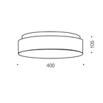 Amelia Large LED Oyster Light 32W