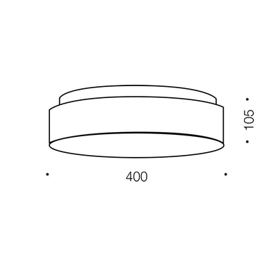 Amelia Large LED Oyster Light 32W