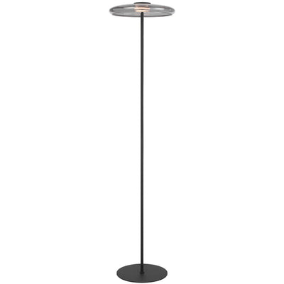 Amity LED Floor Lamp — Black| Smoke