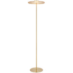 Amity LED Floor Lamp — Brass Matt| Amber