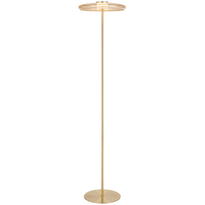 Amity LED Floor Lamp — Brass Matt| Amber