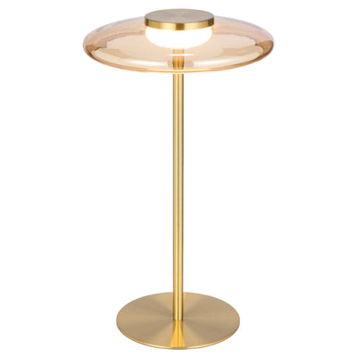 Amity LED Table Lamp — Brass Matt| Amber