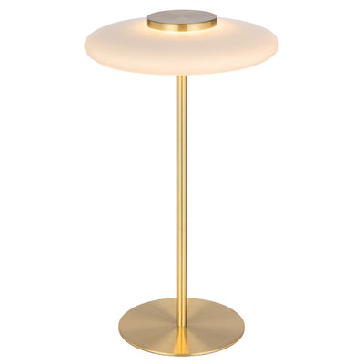 Amity LED Table Lamp — Brass Matt| Opal