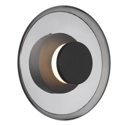Amity LED Wall Light — Black| Smoke