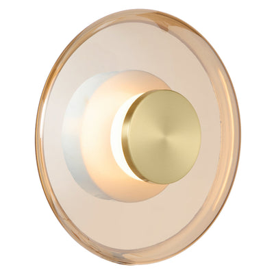 Amity LED Wall Light — Brass Matt| Amber