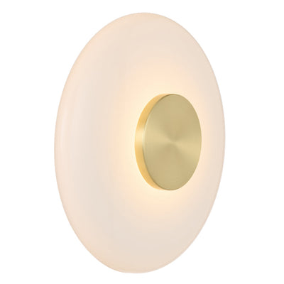 Amity LED Wall Light — Brass Matt| Opal