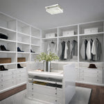 Andela Square 30W LED Oyster Dimmable Ceiling Light — lifestyle