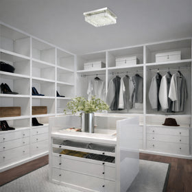 Andela Square 30W LED Oyster Dimmable Ceiling Light — lifestyle