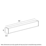 Anka 60Cm LED Batten Ceiling Light