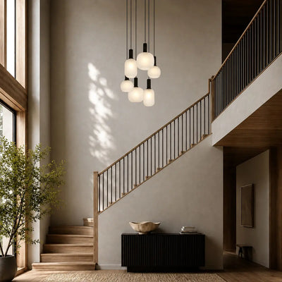 AOSTA 6 LIGHT PENDANT — lifestyle