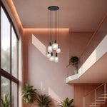 AOSTA 6 LIGHT PENDANT — lifestyle