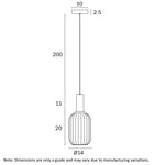 AOSTA 13CM PENDANT