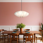 Modern Resin Nickel pendant Light — lifestyle