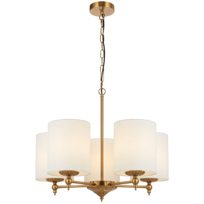 Argos 5 Pendant Light — Antique Gold| Ivory